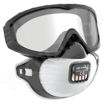 JSP Filterspec PRO porálarc+szemüveg FFP2 NR V