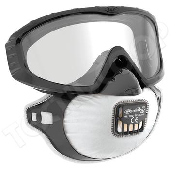 JSP Filterspec PRO porálarc+szemüveg FFP2 NR V