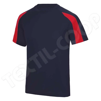 Just Cool JC003 Contrast Cool T french navy/fire red