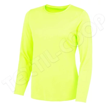 Just Cool JC012 Women's Long Sleve Cool T electric yellow