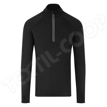Just Cool JC030 Cool Flex 1/2 Zip Top jet black