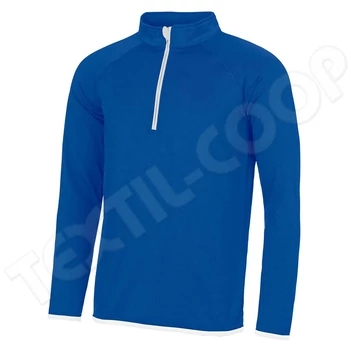 Just Cool JC031 Cool 1/2 Zip Sweat royal blue/arctic white