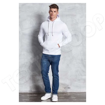 Just Hoods AWJH006 Sports Polyester Hoodie white