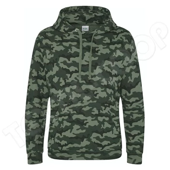 Just Hoods AWJH014 Camo Hoodie green