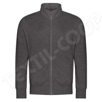 Just Hoods AWJH147 Campus Full Zip Sweat charcoal