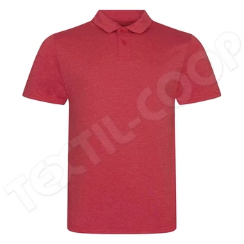Just Polos JP001 Tri-Blend Polo heather red