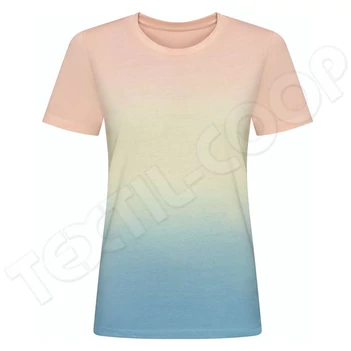 Just Ts JT022 Tie-Dye T pastel sunset dip