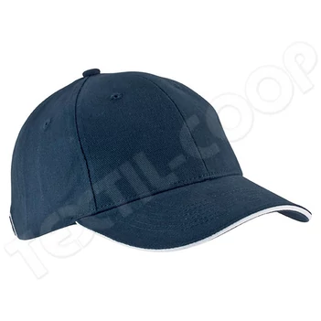 K-UP KP011 Orlando - Oekotex 6 Panel Cap navy/white