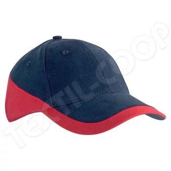 K-UP KP045 Racing - Two-Tone 6 Panel Cap navy/red