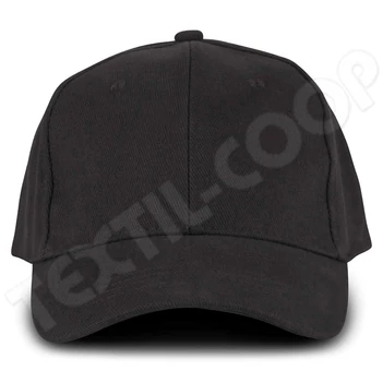 K-UP KP108 Oekotex Certified 6 Panel Cap black