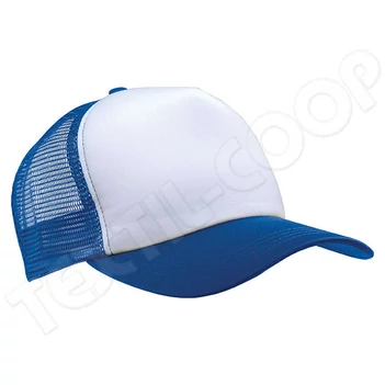 K-UP KP111 Trucker Mesh Cap - 5 Panels white/royal blue