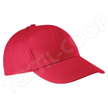 K-UP KP116 Cotton Cap - 5 Panels red