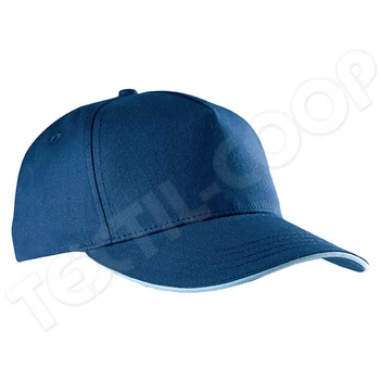 K-UP KP130 Sandwich Peak Cap - 5 Panels navy/blue