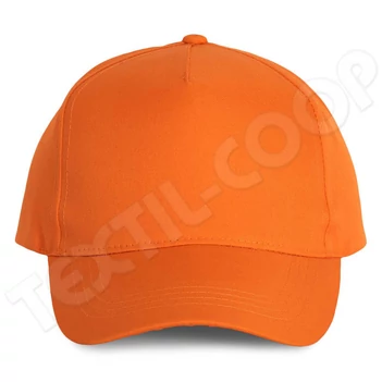 K-UP KP157 Polyester Cap - 5 Panels orange