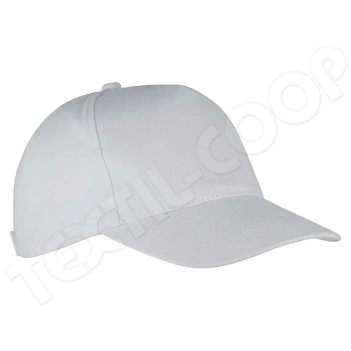 K-UP KP162 Heavy Cotton Cap - 5 Panels white