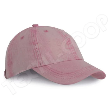 K-UP KP165 6 Panels Vintage Cap dark pink washed