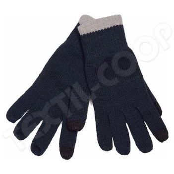 K-UP KP425 Touch Screen Knitted Gloves navy/grey