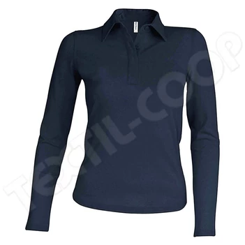 Kariban KA244 Ladies' Long-Sleeved Polo Shirt dark grey