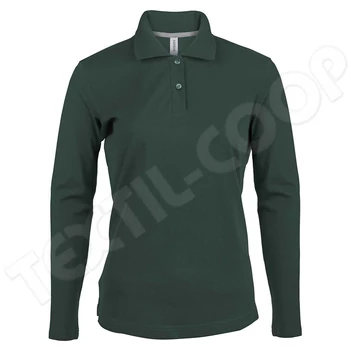 Kariban KA244 Ladies' Long-Sleeved Polo Shirt forest green