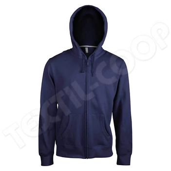 Kariban KA454 Men's Full Zip Hooded Sweatshirt navy