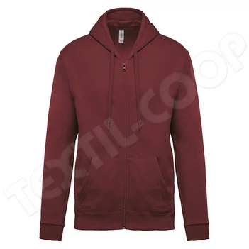 Kariban KA479 Full Zip Hooded Sweatshirt wine