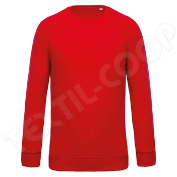 Kariban KA480 Organic Raglan Sleeve Sweatshirt red