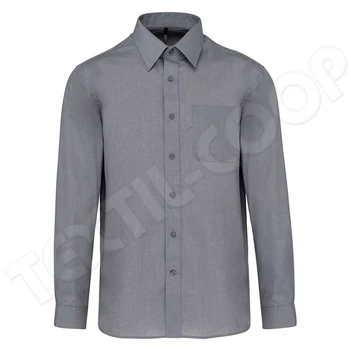 Kariban KA545 Jofrey Long-Sleeved Shirt szürke