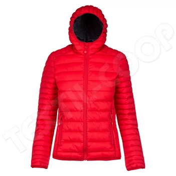 Kariban KA6111 Ladies' Lightweight Hooded Jacket red
