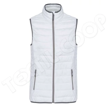 Kariban KA6114 Ladies' Sleeveless Fake Down Jacket white