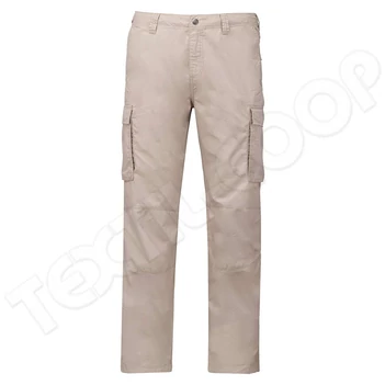 Kariban KA745 Lightweight Multipocket Trousers beige