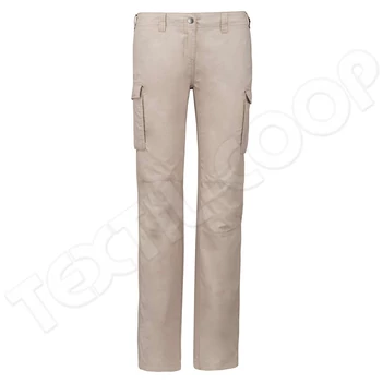 Kariban KA746 Ladies' Multipocket Trousers beige