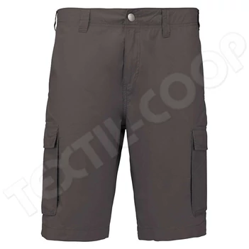 Kariban KA755 Lightweight Multipocket Bermuda Shorts light charcoal