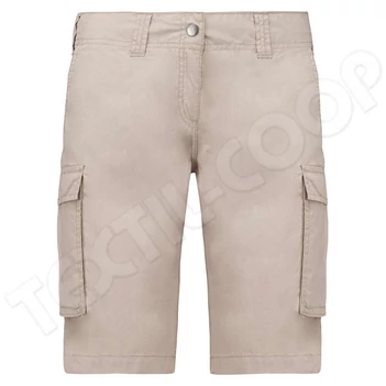 Kariban KA756 Ladies' Multipocket Bermuda Shorts beige