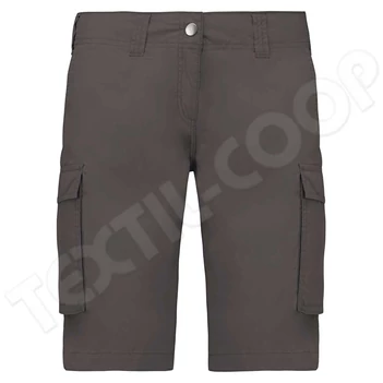Kariban KA756 Ladies' Multipocket Bermuda Shorts light charcoal