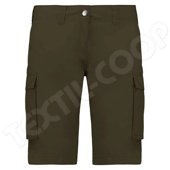 Kariban KA756 Ladies' Multipocket Bermuda Shorts light khaki