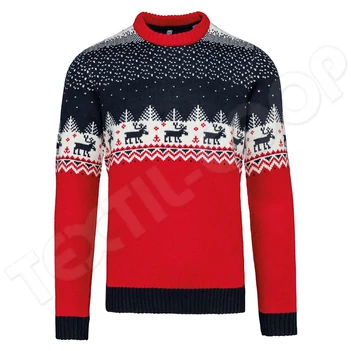Kariban KA9011 Unisex Crew Neck Christmas Jumper night navy