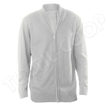 Kariban KA961 Men's Full Zip Cardigan grey