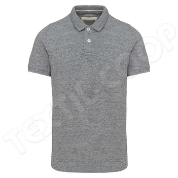 Kariban KV2206 Men's Vintage Short Sleeve Polo Shirt grey