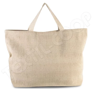 Kimood KI0260 Rustic Juco Large Hold-All Shopper Bag natural