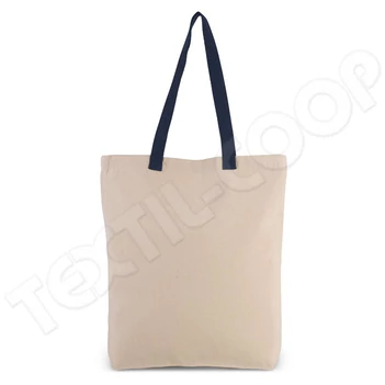 Kimood KI0278 Shopper Bag With Contrast Handle natural/navy