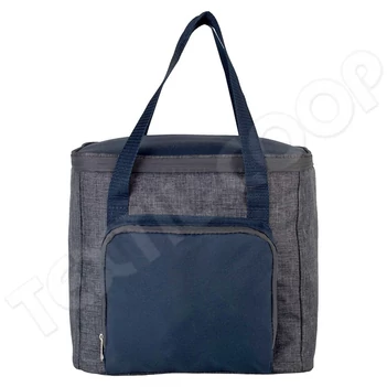 Kimood KI0347 Cool Bag With Zipped Pocket grey/navy