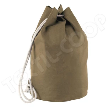 Kimood KI0629 Cotton Sailor-Style Bag With Drawstring khaki
