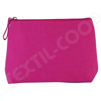 Kimood KI0724 Toiletry Bag In Cotton Canvas fuchsia