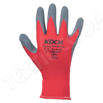KIXX ROCKING RED kesztyű nylon latex piros - 6