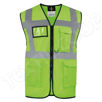Korntex KXCMF Hamburg Comfort Executive Safety Vest neon green