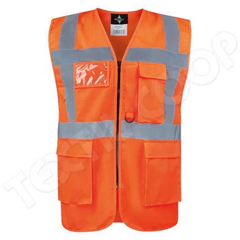 Korntex KXCMF Hamburg Comfort Executive Safety Vest orange