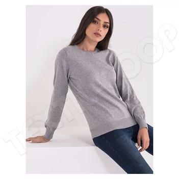 Legend World Wide LWL9188 Ladies' Cotton Pullover light grey