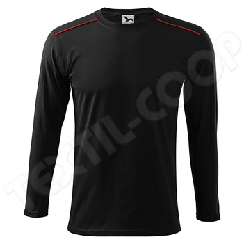 Adler Malfini Long Sleeve uniszex póló fekete 112