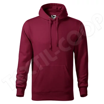 Malfini Cape férfi kapucnis pulóver Cape 413 garnet
