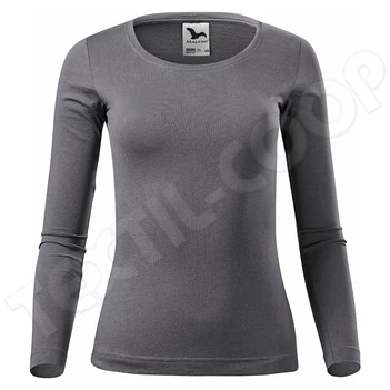 Malfini Fit-T LS póló női 169 - acélszürke